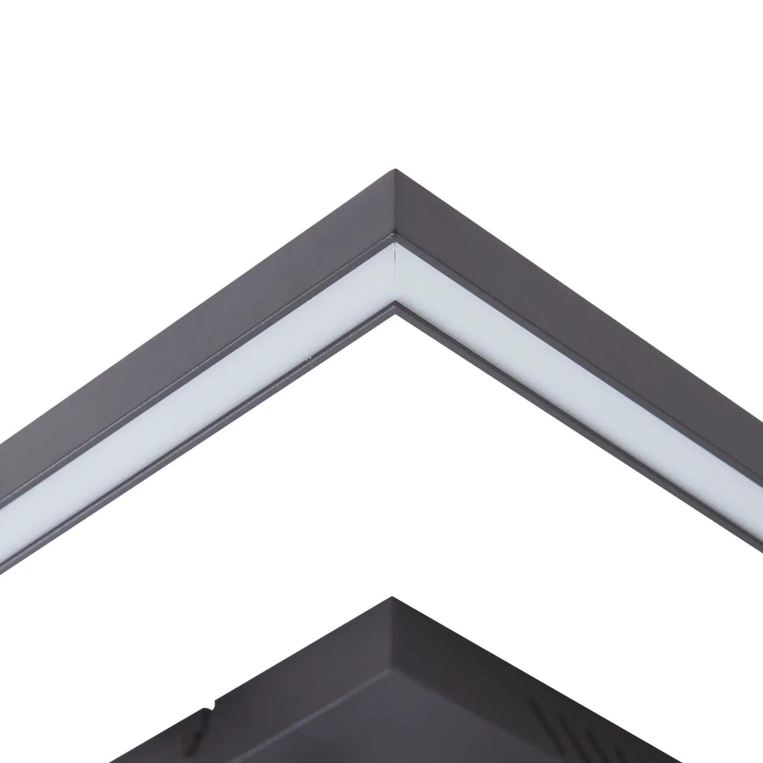 Lucande Lámpara de techo LED Tjado, 67 cm de largo, negro, metal