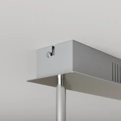 Lucande Lámpara LED de techo Edano, 122 cm, blanca, textil, atenuable