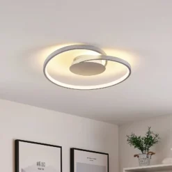Lucande lámpara LED de techo Enesa, Ø 46 cm, 2.700 K, atenuable