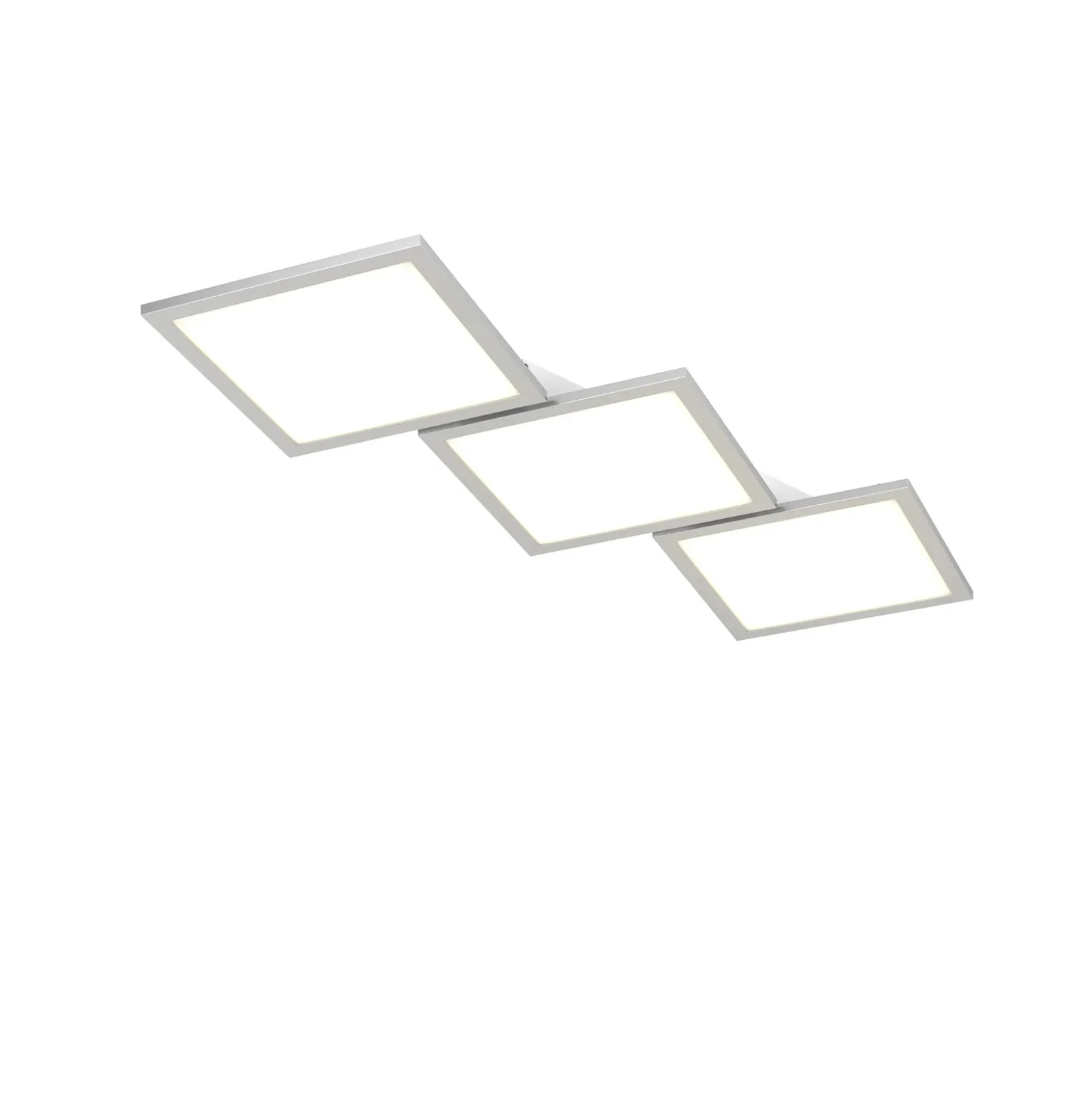 Lucande Lámpara LED de techo Ilira, 3 luces, plata, CCT, atenuable