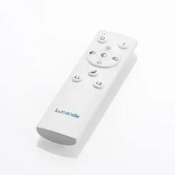 Lucande Lámpara LED de techo Noud, 65 cm, plata, metal, CCT