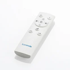 Lucande Lámpara LED de techo Senne, CCT, plata, metal