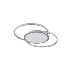Lucande Lámpara LED de techo Senne, CCT, plata, metal