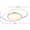 Lucande Lámpara LED de techo Senne, CCT, plata, metal