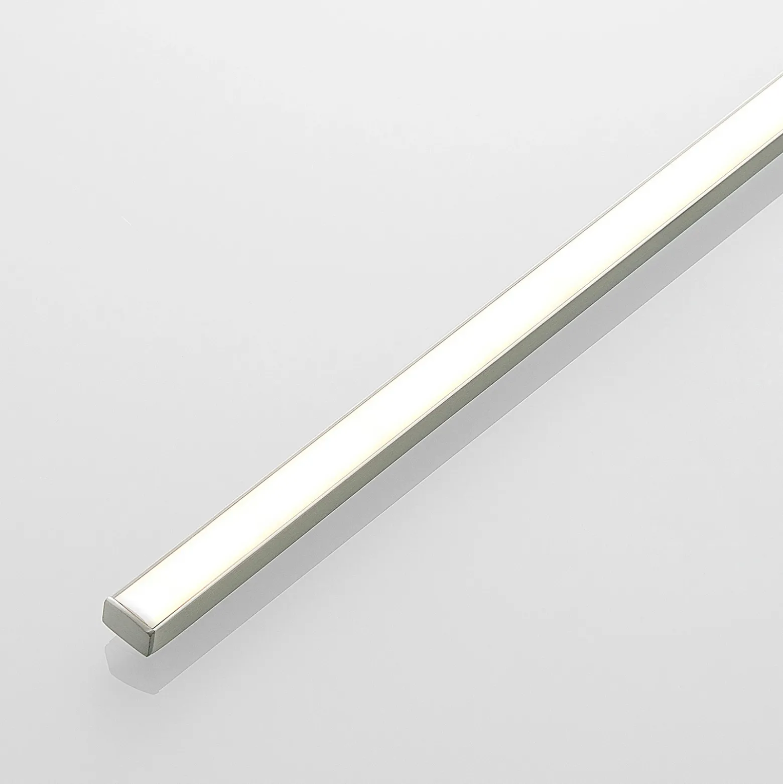 Lucande Lámpara LED para cuadros Thibaud, 84 cm, níquel, aluminio