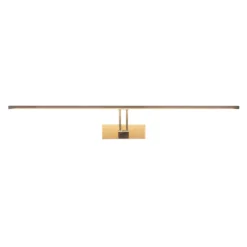 Lucande Lámpara LED para cuadros Thibaud, 84 cm, níquel, aluminio