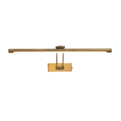 Lucande Lámpara LED para cuadros Dimitrij, latón, metal, 54 cm