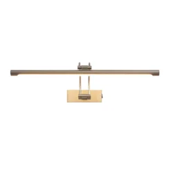 Lucande Lámpara LED para cuadros Dimitrij, níquel, metal, 54 cm
