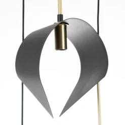 Lucande Mikolay lámpara colgante, 3 luces, negro
