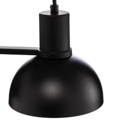 Lucande Mostrid lámpara colgante, negro, 2 luces