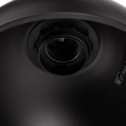 Lucande Mostrid lámpara colgante, negro, 2 luces