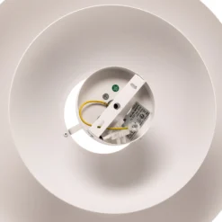 Lucande plafón Kellina, Ø 48 cm, blanco, metal