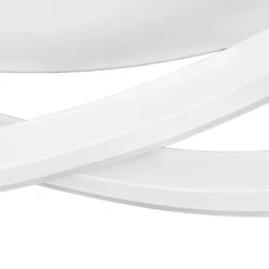 Lucande Plafón LED Aldric, blanco, aluminio, Ø 45 cm