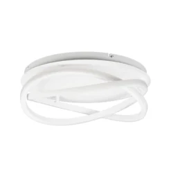 Lucande Plafón LED Aldric, blanco, aluminio, Ø 45 cm