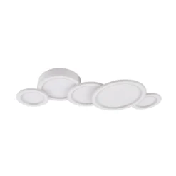 Lucande Plafón LED Diala, blanco, metal, 96 cm