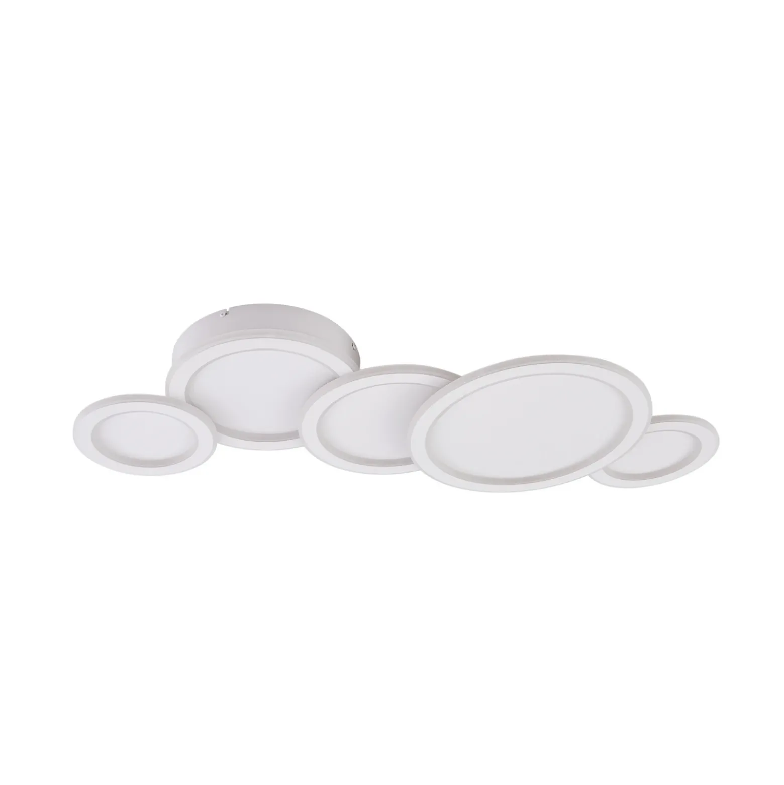 Lucande Plafón LED Diala, blanco, metal, 96 cm