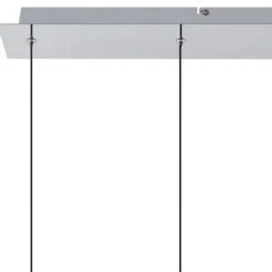Lucande Plafón LED Korvitha, 5 luces, gris, cristal