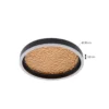 Lucande Plafón LED Menulis, negro/oro, PC, Ø 30 cm