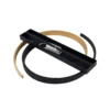 Lucande Plafón LED Natsuma, negro/oro, metal, Ø 50 cm