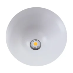 Lucande Plafón LED Orasa, cristal, blanco/claro, Ø 43 cm