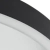 Lucande plafón LED Rotundo, Ø 40 cm, negro, atenuable