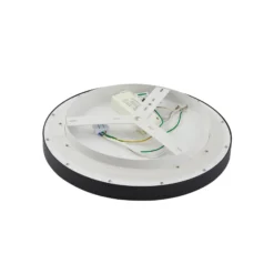 Lucande plafón LED Rotundo, Ø 40 cm, negro, atenuable