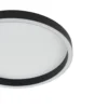 Lucande plafón LED Rotundo, Ø 40 cm, negro, atenuable