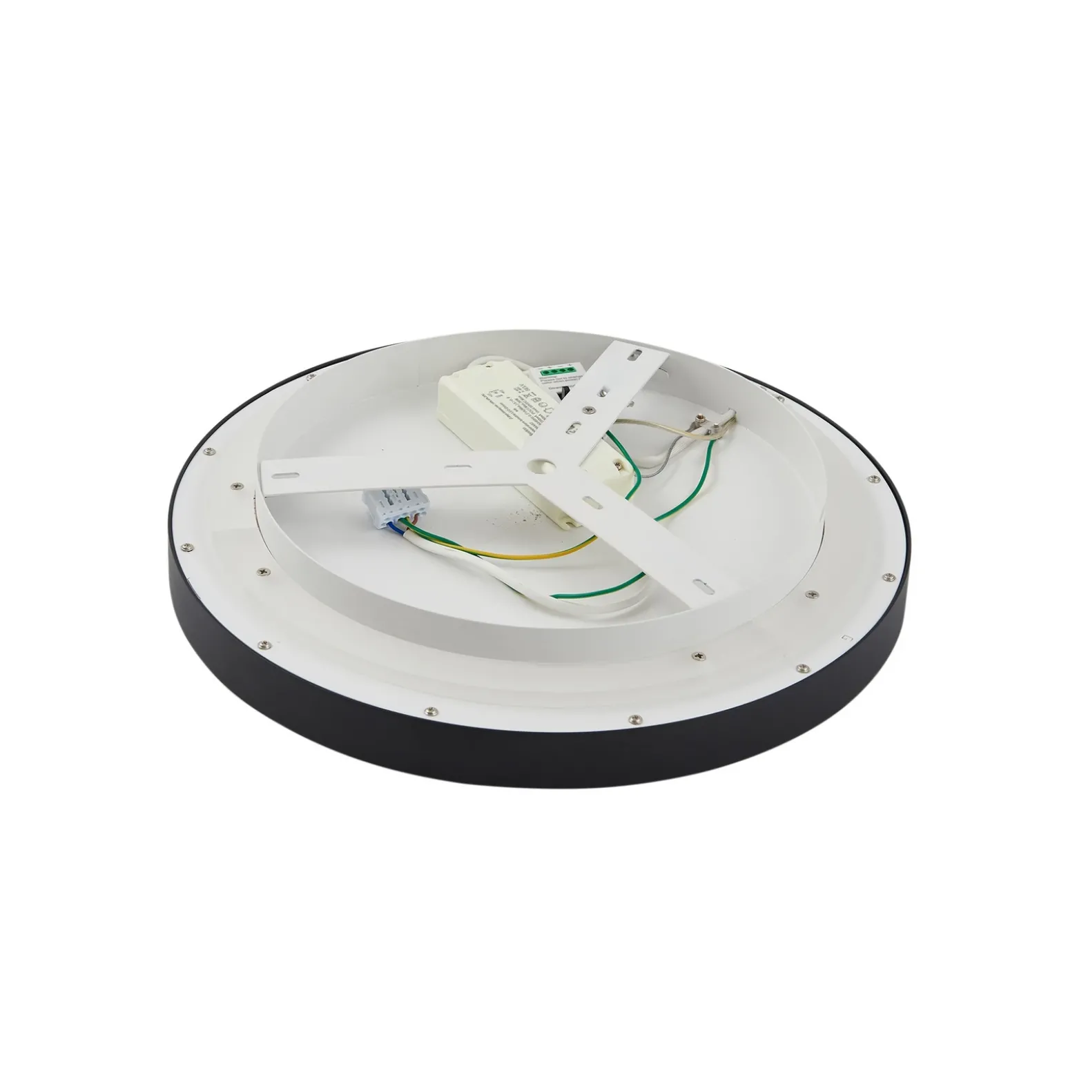 Lucande plafón LED Rotundo, Ø 40 cm, negro, atenuable