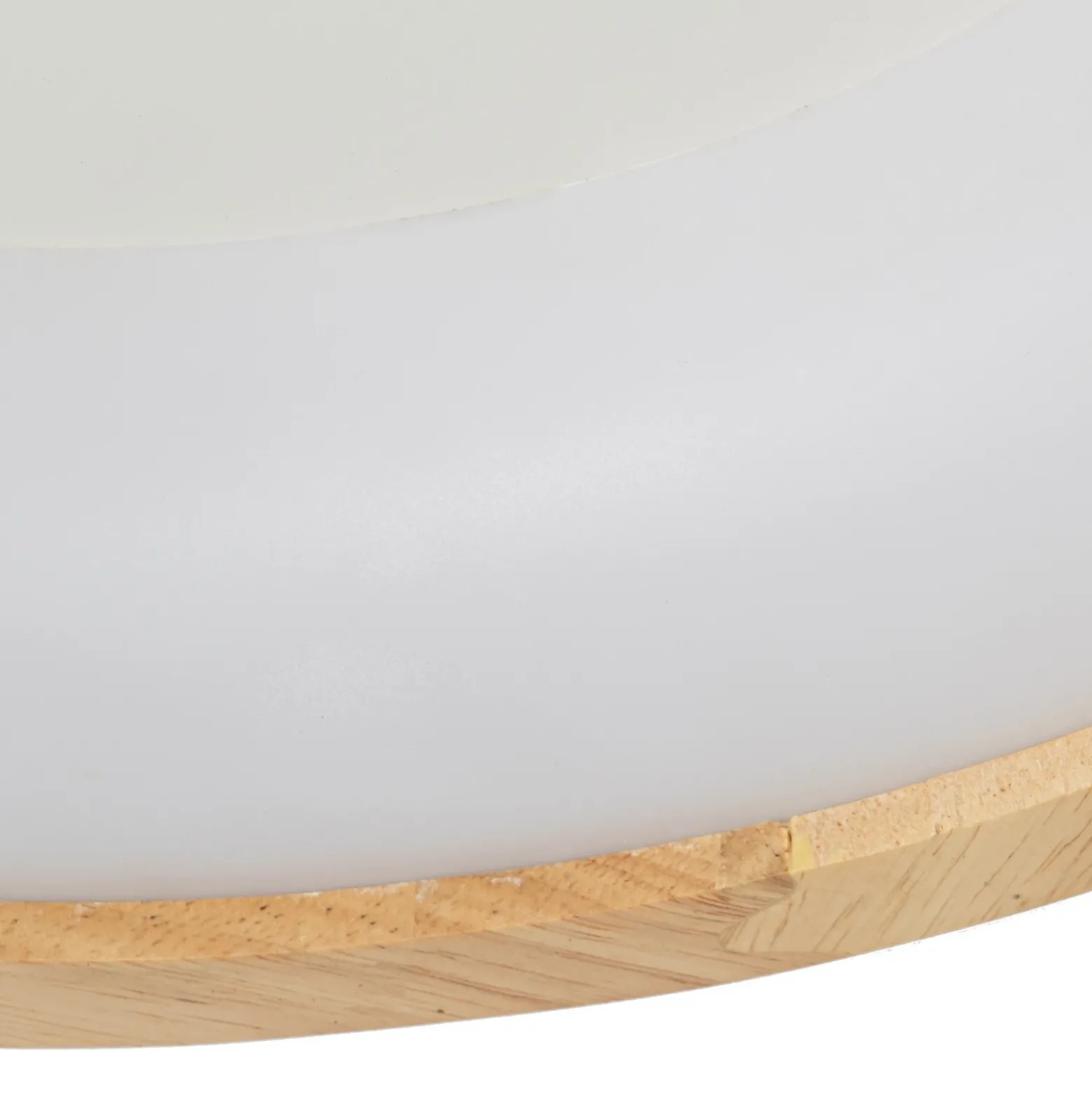 Lucande Plafón LED Samvel, Ø 40 cm, madera