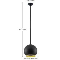 Lucande Sivanel lámpara colgante, 1 luz, 25 cm