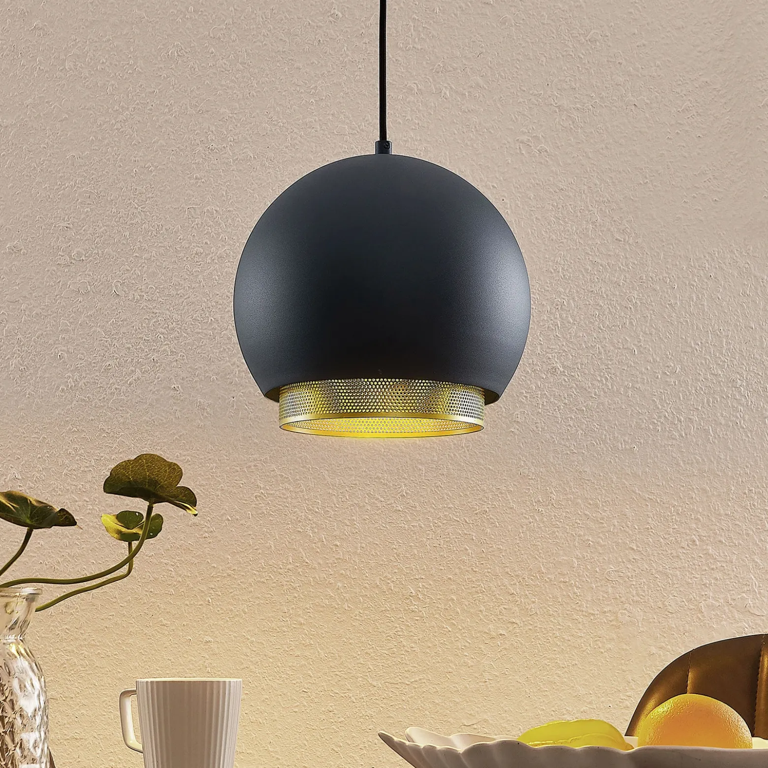 Lucande Sivanel lámpara colgante, 1 luz, 25 cm