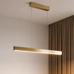 Lucande Smart LED lámpara colgante Mylosh, oro, CCT, Tuya