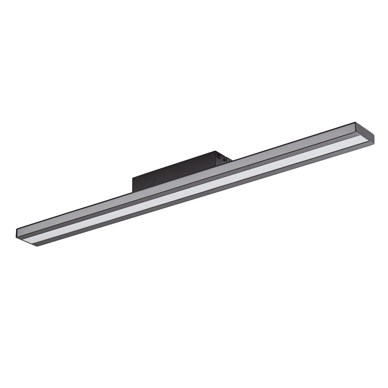 Lucande Smart LED plafón Leicy negro 8 cm RGB CCT