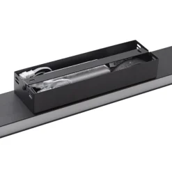 Lucande Smart LED plafón Leicy negro 8 cm RGB CCT