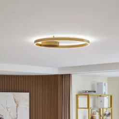 Lucande Smart LED plafón Moise, oro, CCT, Tuya