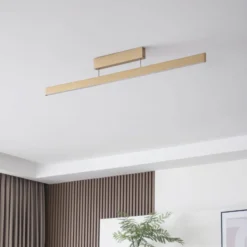 Lucande Smart LED plafón Mylosh, oro, CCT, Tuya