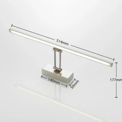 Lucande Thibaud lámpara LED cuadros níquel 51,4 cm