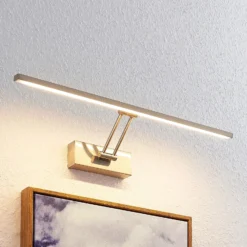 Lucande Thibaud lámpara LED cuadros níquel 51,4 cm