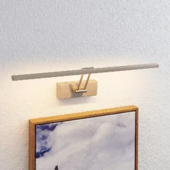 Lucande Thibaud lámpara LED cuadros níquel 51,4 cm