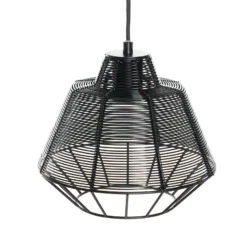 Lucande Tinko lámpara colgante, negro, 25 cm