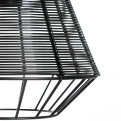 Lucande Tinko lámpara colgante, negro, 25 cm