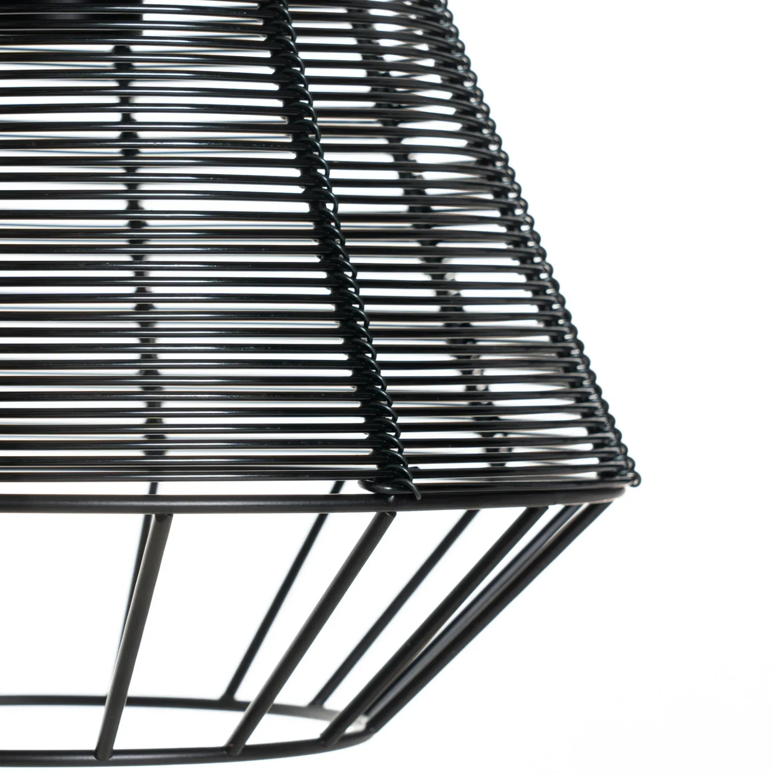 Lucande Tinko lámpara colgante, negro, 25 cm