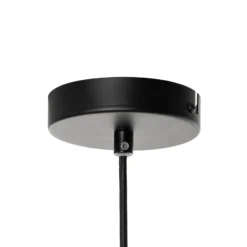 Lucande Tinko lámpara colgante en forma de jaula, negra, 20 cm