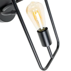 Lucande Tornike aplique de pared, 2 luces, hierro