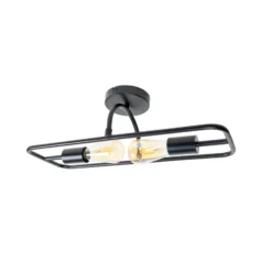 Lucande Tornike aplique de pared, 2 luces, hierro