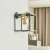 Lucande Vlados aplique de pared de diseño, jaula, 29 cm