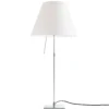 Luceplan Costanza de mesa aluminio blanco, difusor