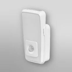 Luz nocturna LED con enchufe OSRAM LUNETTA TORCH blanca, batería recargable,
