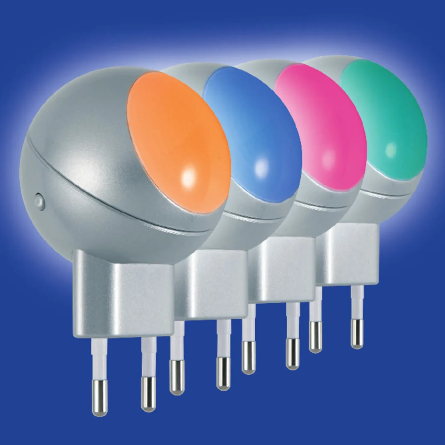 Luz nocturna LED con enchufe OSRAM LUNETTA SHINE, RGBW, blanca