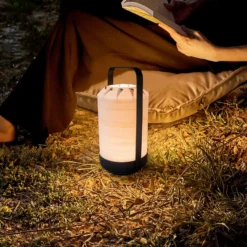 LZF Mini Chou lámpara de mesa LED batería, marfil